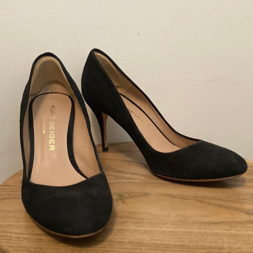 Kurt Geiger Suede Heels Black Size 36 (US 6)